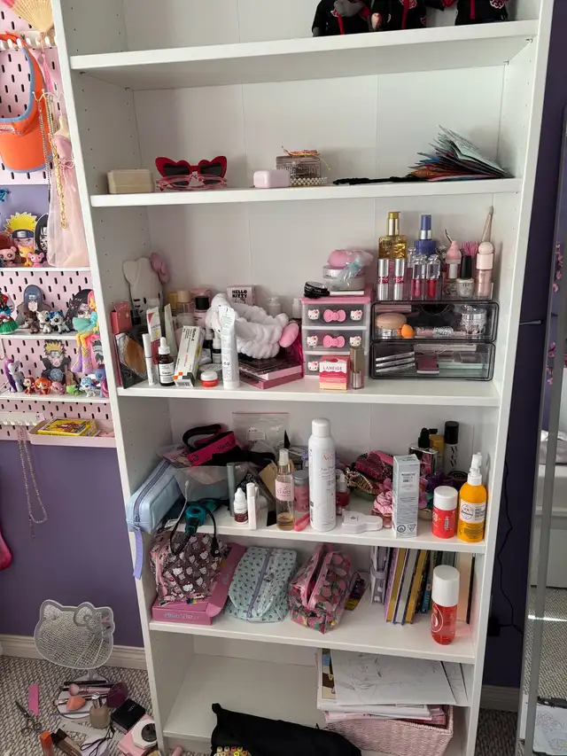 white shelf