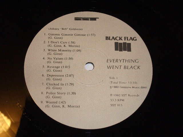 Black Flag - Everything went black  (1982) 2XLP PUNK dans CD, DVD et Blu-ray  à Ville de Montréal - Image 3