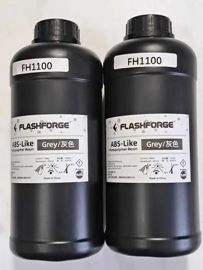 FLASHFORGE 3D Printer Resin, LCD UV-Fast-Curing Resin 405nm Standard Photopolymer Resin for LCD 3D P...