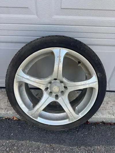 Exclaim high performance tires Tire info- 205/40 ZR 17 84W- tubeless Ikon Alloy wheels rims