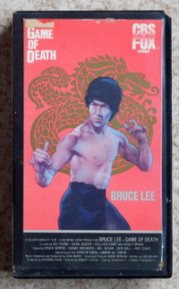 GAME OF DEATH BRUCE LEE Kung-Fu VHS ENGLISH former rental video
