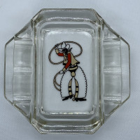 Vintage 1950’s Ashtray with Cowboy and Lasso