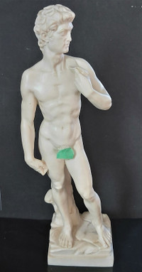 Vintage A. Santini Michelangelo's DAVID Sculpture Statue 11-1/2"