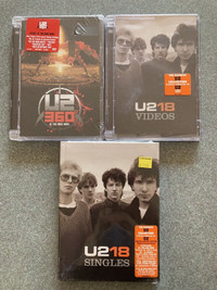 New sealed U2 DVDs cd 360 degrees at the Rose Bowl Videos Single