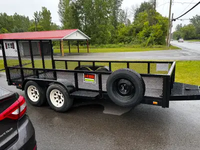 This 14X6’ utility trailer is ready to haul your equipment, landscaping materials, or whatever else...