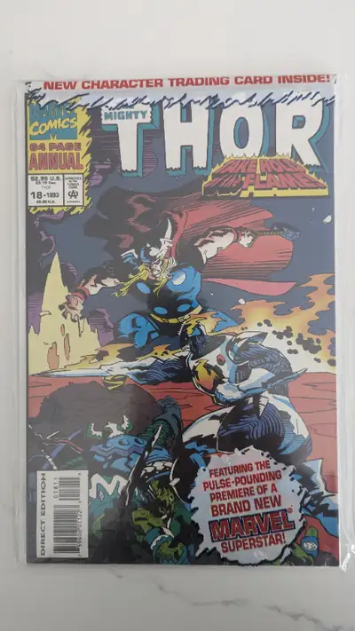 The Mighty Thor - comic - issue 18 1992-cameo Loki-Marvel Comics, View more
