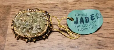 Vintage Jade Brooch, View more