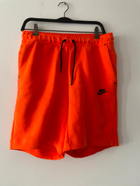 Nike Tech Fleece Shorts - Small - Orange
