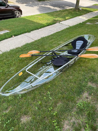 Clear Kayaks Used and New with LED