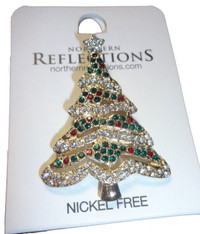 New Gold Northern Reflections Broach – Holiday Tree – $30