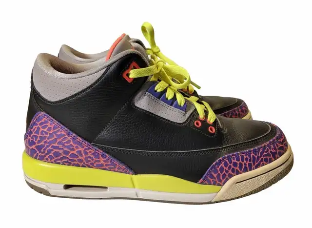 2013 Air Jordan 3 Retro "Joker" - Dark Concord/Electric Green in Women's - Shoes in City of Montréal - Image 6