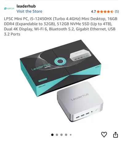 Leaderhub Mini PC, View more