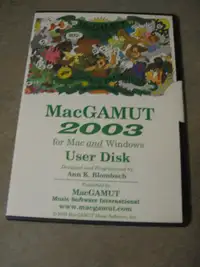 MacGAMUT 2003 User disc