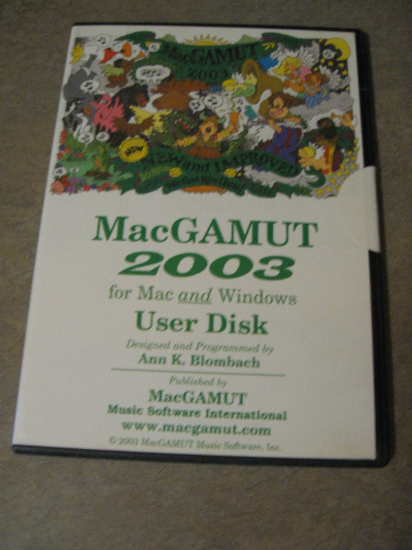 MacGAMUT 2003 User disc dans Logiciels  à Ville d’Halifax