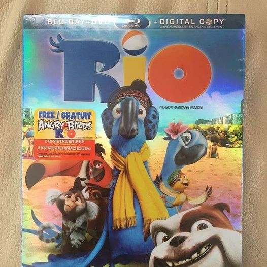 NEW RIO Blu-Ray DVD+DVD + digital copy. Pine Ridge NE in CDs, DVDs & Blu-ray in Calgary