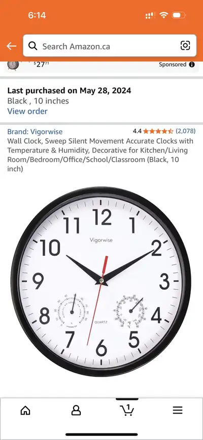 Vigorwise Wall Clock, View more