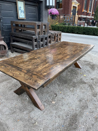 Dining table 72 inches by 36 with a FREE! Matching Bench