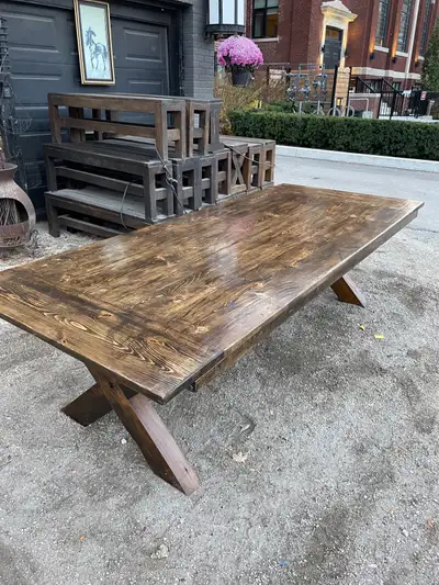 Dining table 72 inches by 36 with a FREE! Matching Bench, View more
