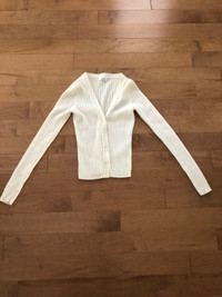 Aritzia creme cardigan/top size XS