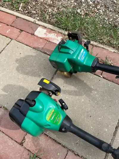 I was cleaning out my father’s garage and I found these 2 trimmers. I pulled the cords on both and t...