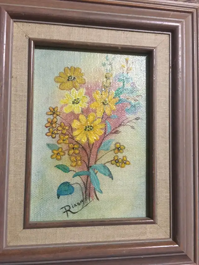 (Sold) Bouquet of flowers oil paintings in Arts & Collectibles in Ottawa - Image 4