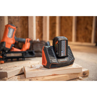RIDGID 18V Lithium-Ion MAX Output 4.0 Ah Battery and Charger Sta