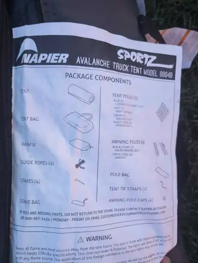 Napier Truck tent, View more