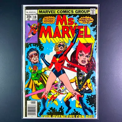 Ms. Marvel #18 - 1978 - 1st full App of Mystique - MARVEL, View more