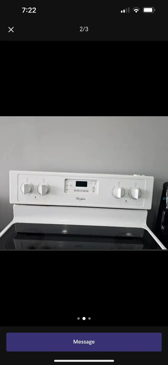 white 30 inch w freestanding electric stove RNAGE oven  in Stoves, Ovens & Ranges in Oakville / Halton Region - Image 3