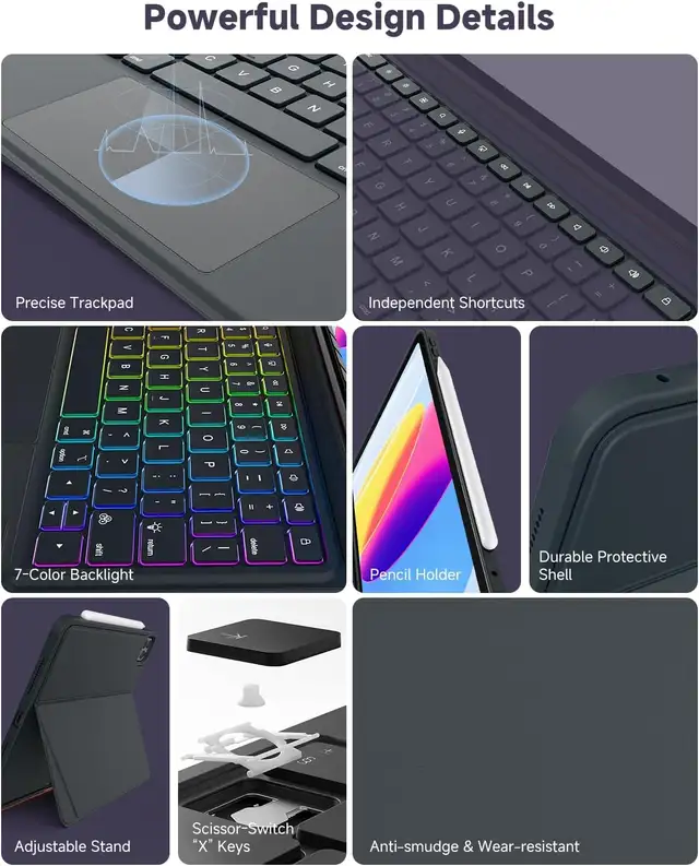 ❤️✅NEW IN BOX: Magnetic Keyboard Case for iPad Air & Pro 11 in iPad & Tablet Accessories in Markham / York Region - Image 6