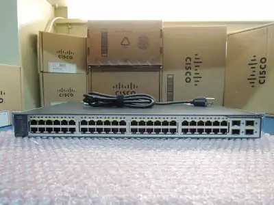 Cisco WS-C3750V2-48PS-S 48 port switch., View more