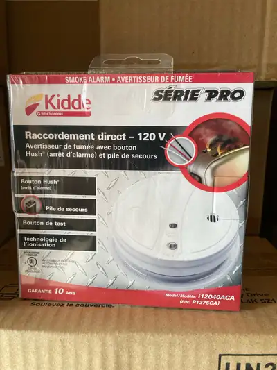 Kidde Smoke Alarm 120v w/battery backup. New. Clearance priced. $18 each. If you buy quantities of 1...