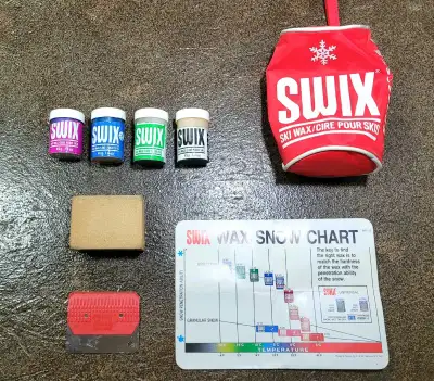 Cross Country Ski Wax Kits - Swix grip wax Tour Pack style, View more
