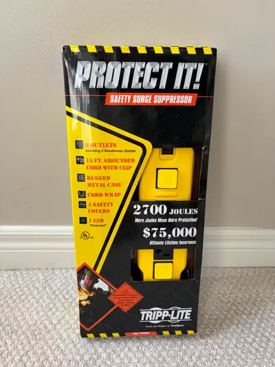 NEW Tripp Lite Surge Suppressing Safety Power Strip, View more