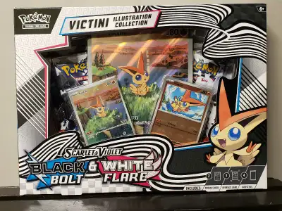 Pokemon Black Bolt White Flare Victini Illustration Collection, View more