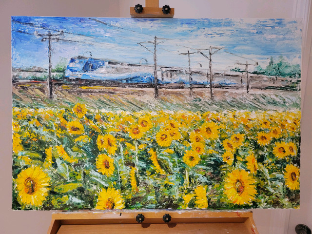 Oil painting / tableau a l'huile in Arts & Collectibles in West Island