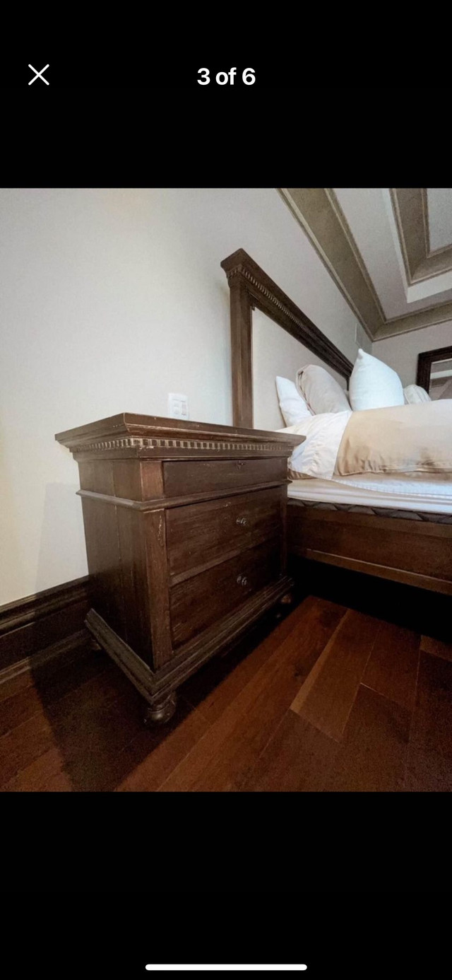 Restoration  hardware St James king bedroom set  in Beds & Mattresses in City of Toronto - Image 3