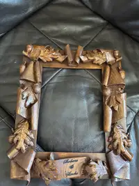 Hand Carved Solid Wood Beautiful Unique Picture / Mirror Frame 