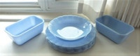 Vintage Pyrex Canada Blue Delphite Dishes in Nice Condition!