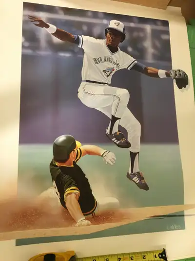 2 of the same ,Blue Jays Tony Fernandez prints 18x 24