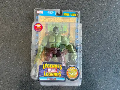 2002 Marvel Legends Series 1 Incredible Hulk. Vintage Superhero collectibles. Toy figures. Located o...