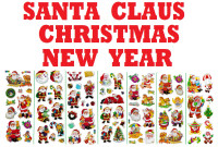 3D puffy Stickers  Santa Claus Christmas New Year Saint Nichol