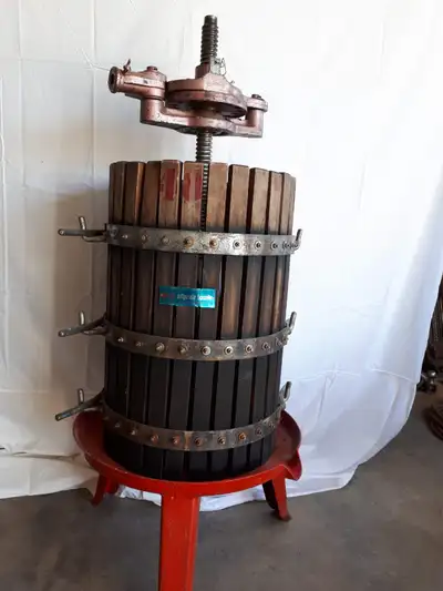 Large grape press with crusher. Can deliver in Lethbridge area. Call or text 403-360-5933.