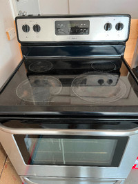 Frigid air glass top stove