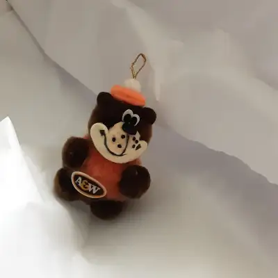 Vintage old school A&W RootBear Mascot Ornament rootbeer furry , View more