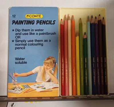 Vintage Conte Painting Pencils Tony Hart, View more