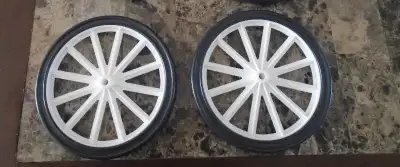 2 Roues de Remplacement pour Panier Chariot Shopping Cart Wheel 8 inch