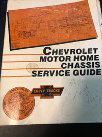 1988 CHEVROLET MOTORHOME CHASSIS GUIDE #M0172