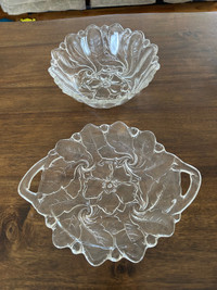 Floral Bowl and Platter