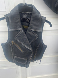 MOTORCYCLE STYLE NEW LADIES LEATHER DANIER VEST & MORE ITEMS